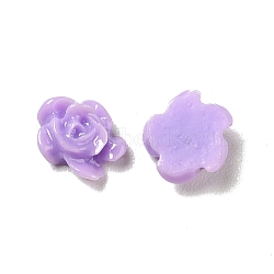 Resin Cabochons, Nail Art Decoration Accessories, Flower, Medium Purple, 5~6x3mm(MRMJ-T046-01H)