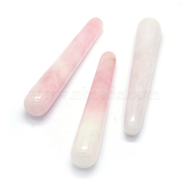 Bâtons de massage naturels à quartz rose(G-O175-04)-1