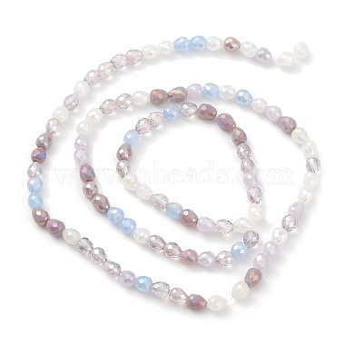 brins de perles de verre de galvanoplastie de couleur dégradée(GLAA-E042-04B)-2