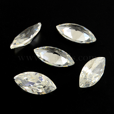10mm Clear Horse Eye Cubic Zirconia Cabochons