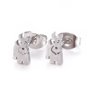304 Stainless Steel Puppy Jewelry Sets(SJEW-F208-06P)-5