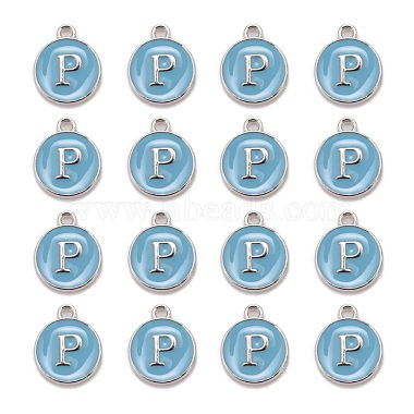 Platinum Plated Alloy Enamel Charms(X-ENAM-S118-04P-P)-2