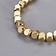 Brass Beads Stretch Bracelets(BJEW-JB04177)-2