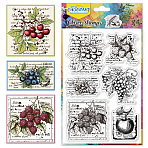 PVC Plastic Clear Stamps, for DIY Scrapbooking, Photo Album Decorative, Cards Making, Fruit, 160x110mm(DIY-WH0631-0748)
