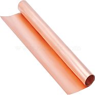 Copper Rolls, for Mechanical Cutting, Precision Machining, Mould Making, Light Salmon, 20x0.003cm(AJEW-WH0252-54C-01)