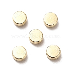 CCB Plastic Beads, Flat Round, Golden, 6x3mm, Hole: 1.4mm(CCB-A001-05G)