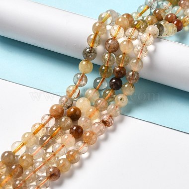 Natural Rutilated Quartz Beads Strands(G-B029-B02-03)-4