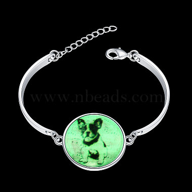 Lovely Dog Luminous Bracelets(BJEW-BB14698)-2