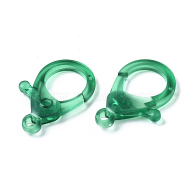 Transparent Acrylic Lobster Claw Clasps(TACR-T023-01C)-3