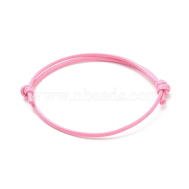 Pink Waxed Cotton Cord Bracelet Making