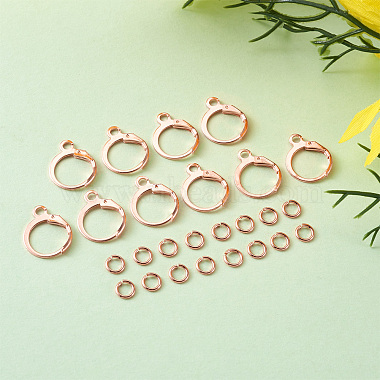 Brass Leverback Earring Findings(KK-TA0007-89RG)-3