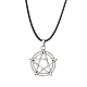 Witch Pentagram Alloy Pendants Necklaces(NJEW-JN04543)-2