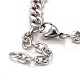 Crystal Rhinestone Rectangle & Cross Link Bracelet(STAS-E160-30RGP)-4