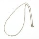 304 Edelstahl-Halsketten Frauen Kabelkette Halsketten(X-NJEW-C079-01B)-1