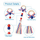 4Pcs 2 Style Independence Day Theme Hemp Rope Tassels Pendant Decorations(HJEW-CF0001-19)-4