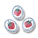 Hand Painted Oval Porcelain Beads(PR-CBA03B0-01D)-1