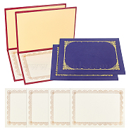 CRASPIRE DIY Certificate Holder Sets, Diploma Holders, with Document Covers with Gold Foil Border and Letter Size Blank Paper, Office Products, Mixed Color, 30.8x22.4x1cm(DIY-CP0003-08)