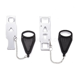 ARRICRAFT 2Pcs Plastic with Metal Portable Door Lock Home Security, Travel Lock, Add Extra Locks, Anti-Theft Clasp Accessories, Black, 28.5cm and 31cm(FIND-AR0001-18B)