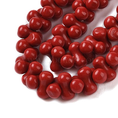 Dyed Synthetic Coral Beads Strands(CORA-P010-04B)-3