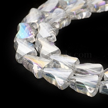 Electroplated Transparent Glass Beads Strands(GLAA-G092-A05)-3