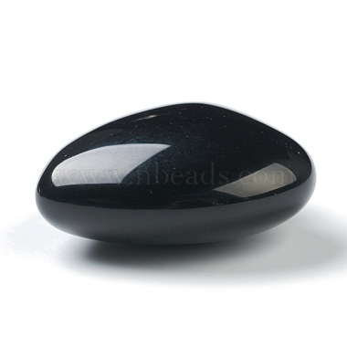 Natural Obsidian Heart Love Stone(G-G973-08E)-3
