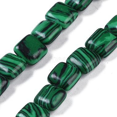 Square Malachite Beads