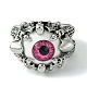 Evil Eye Alloy Acrylic Adjustable Rings(RJEW-K275-51AS-02)-2