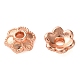 abalorio de bronce de tapas(KK-C260-14RG)-1