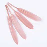 Goose Feather Costume Accessories, Dyed, Light Coral, 100~175x13~25mm(FIND-Q056-12)
