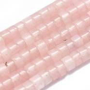 Natural Rose Quartz Beads Strand, Flat Round/Disc, 3x2mm, Hole: 0.7mm, about 185pcs/strand, 15.35 inch(39cm)(G-A177-01S-06)