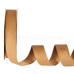 Double Side Velvet Ribbon, Flat, Camel, 1 inch(25mm), about 10.00 Yards(9.14m)/Roll(SRIB-WH0011-058C)