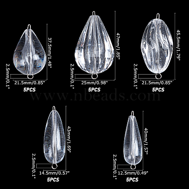 superfindings 25piezas 5 estilos flotadores de aparejos de pesca acrílicos(FIND-FH0001-73)-5