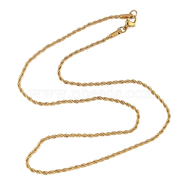 Trendy Men's 304 Stainless Steel Rope Chain Necklaces(NJEW-M072-F-01)-4
