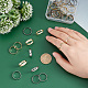 40Pcs 4 Style 201 Stainless Steel Plain Band Adjustable Rings for Women(STAS-UN0037-14)-2