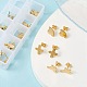 20Pcs 10 Style 201 Stainless Steel Stud Earring Findings(STAS-YW0001-70G)-5