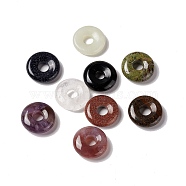 Natural & Synthetic Gemstone Pendants, Donut/Pi Disc Charm Charm, 20x5~7mm, Hole: 6mm(G-E135-03-A)