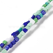 Handmade Lampwork Beads Strands, Mixed Shapes, Colorful, 1.5~5x4~5x2.5~3mm, Hole: 1mm, about 132~158pcs/strand, 15.75 inch(40cm)(LAMP-F022-01B)