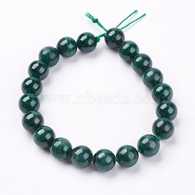 Natural Malachite Gemstone Beads Strands(G-I001-9mm-01)-3