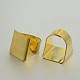 Adjustable Brass Pad Ring Setting Components for Jewelry Making(X-KK-J181-37G)-1