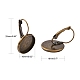 Accessoires de dormeuse en en laiton bronze antique pour cabochon(X-KK-C1244-16mm-AB-NR)-2