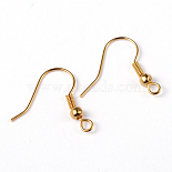 Golden Brass Earring Hooks(KK-Q261-5)