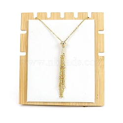 Stainless Steel Macrame Pouch Braided Gemstone Holder Pendant Necklace Making, Golden, 19.69 inch(50cm)(PW-WG22781-06)