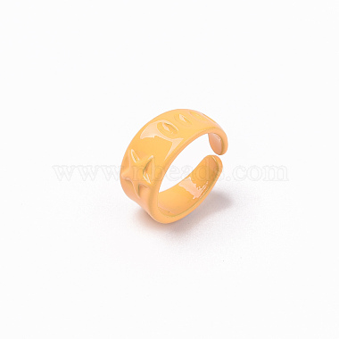 Spray Painted Alloy Cuff Rings(RJEW-T011-30F-RS)-3