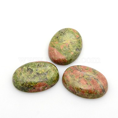 30mm Oval Unakite Cabochons