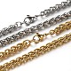 Great 304 Stainless Steel Wheat Chain Necklaces(NJEW-O058-04)-1