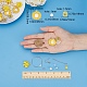 sunnyclue 198pcs kits de fabrication de boucles d'oreilles style fleur jaune à faire soi-même(DIY-SC0014-88)-3