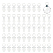 200Pcs Plastic Foam Ornaments Hanger Caps, for Christmas Tree Ball Ornament Supply, Clear, 18x8x8mm, Hole: 4mm, Pin: 6x3mm(FIND-AR0003-42B)