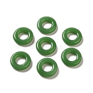 Glass Linking Rings, Imitation Jade, Round Ring, Green, 19.5x4.5mm, Inner Diameter: 10mm(GLAA-M043-03B-02)