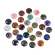 Natural & Synthetic Gemstone Mixed Gemstone Cabochons, Half Round/Dome, Natural & Synthetic Gemstone, 25x5.5mm(G-H1596-FR-25mm-A)