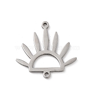 304 Stainless Steel Connector Charms, Sun Links, Stainless Steel Color, 18.5x19x1mm, Hole: 1.2mm(STAS-R226-06P)